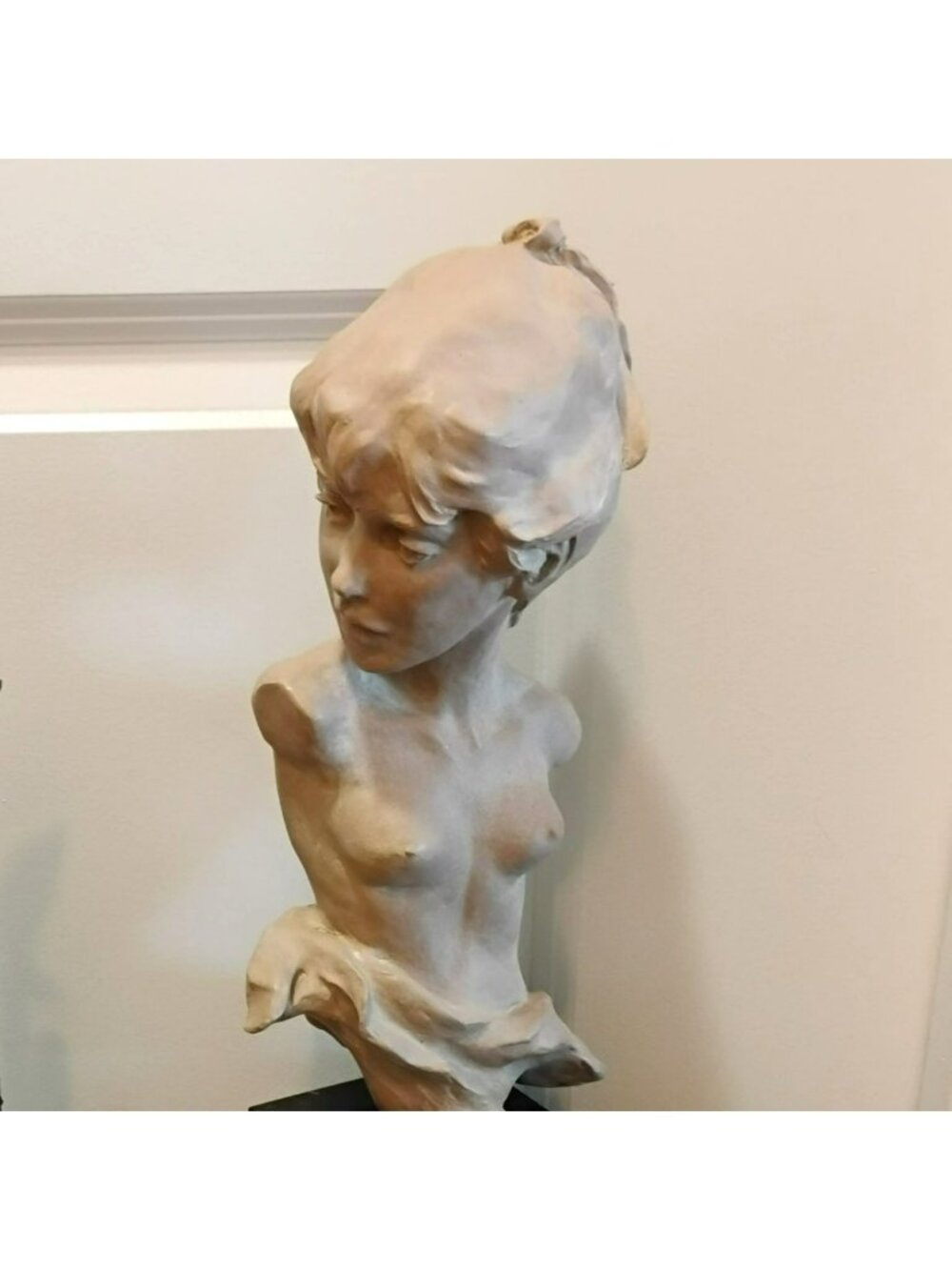 Heath King Clay Sculpture 1984 "Suddenly" Bust Signed Limited Edition 19/100 - Picture 5 of 7